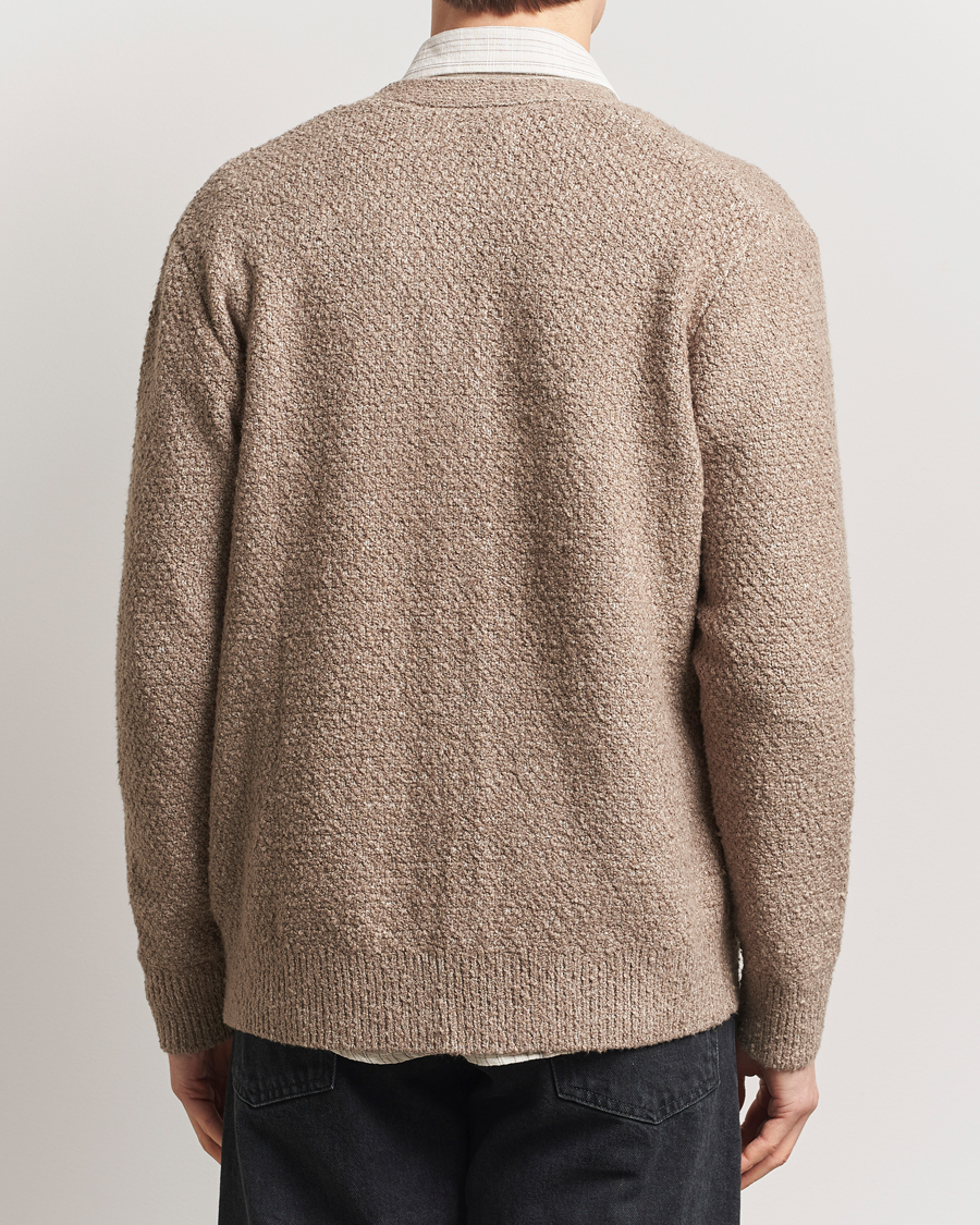 Herren | Pullover | Samsøe Samsøe | Ezra Heavy Knitted Cardigan Greige Melange