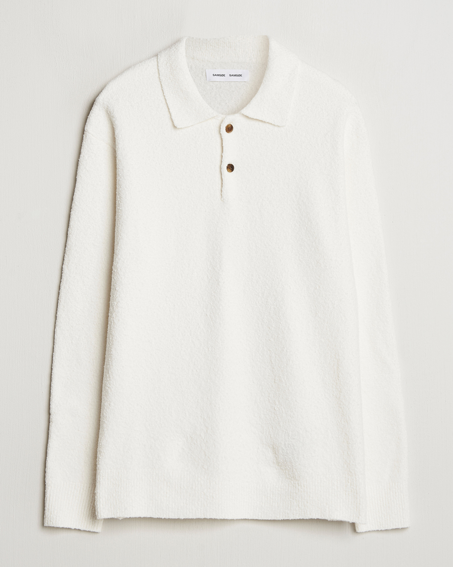 Herren | Pullover | Samsøe Samsøe | Nino Knitted Polo Clear Cream