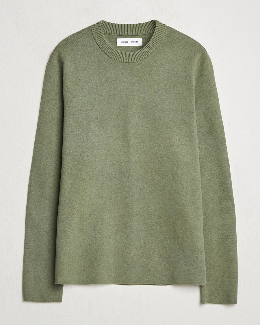 Herren | Pullover | Samsøe Samsøe | Niklas Crew Neck Sweater Four Leaf Clover