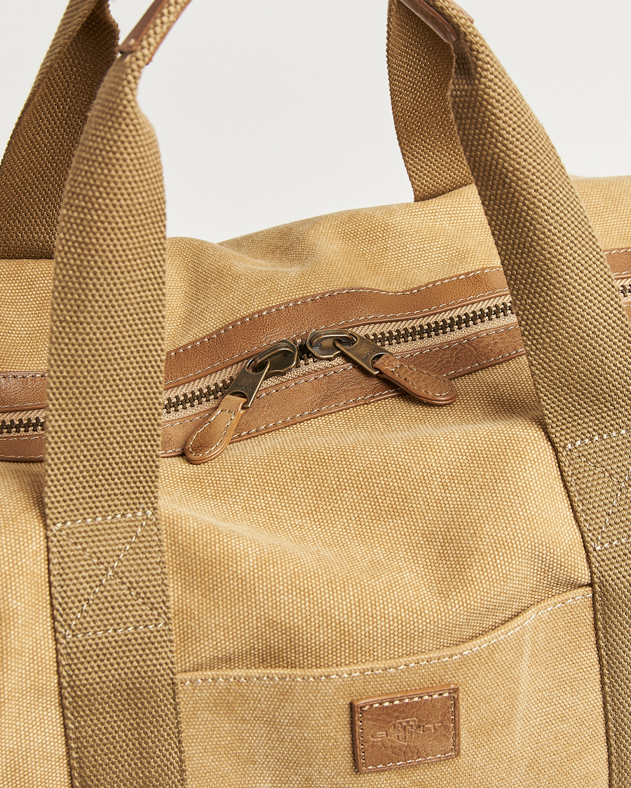 Herren | GANT Washed Canvas Dufflebag Oak Beige | GANT | Washed Canvas Dufflebag Oak Beige