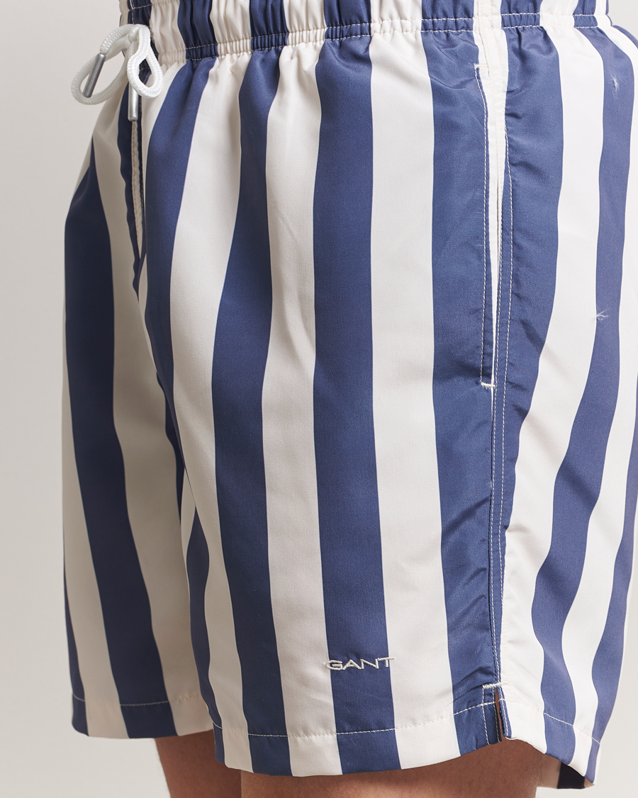 Herren | Badehosen | GANT | Blockstriped Swimshorts Dusty Navy