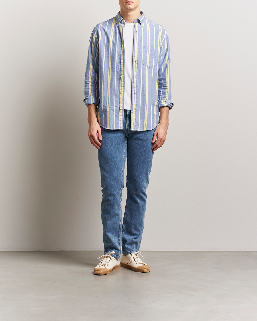 Herren | Jeans | Gant | Regular Fit Jeans Mid Blue Worn In