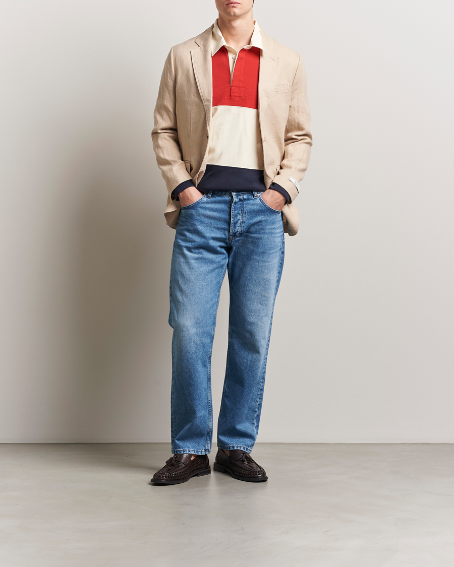 Herren | Sakkos | GANT | Slim Fit Garment Dyed Linen Blazer Dry Sand