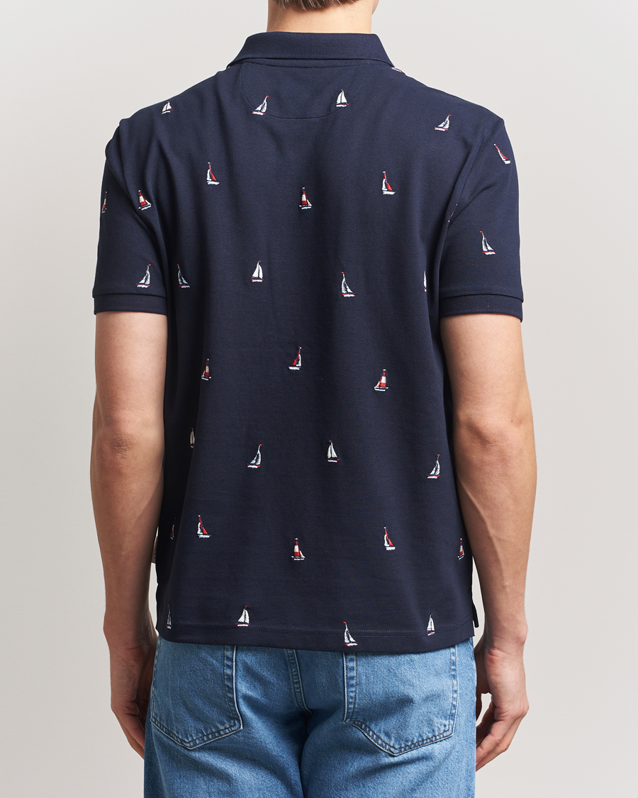 Herren | Poloshirts | GANT | Embroidered Sailing Polo Evening Blue