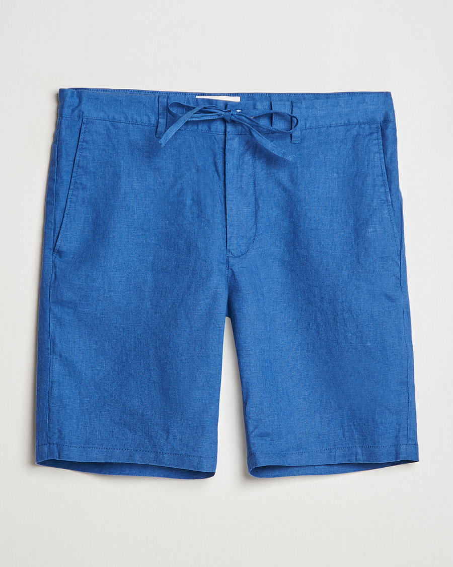 Herren | Shorts | GANT | Relaxed Linen Drawstring Shorts Rich Blue