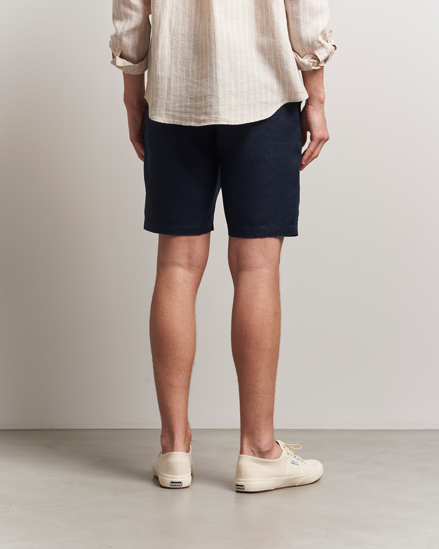 Herren | Shorts | GANT | Relaxed Linen Drawstring Shorts Evening Blue