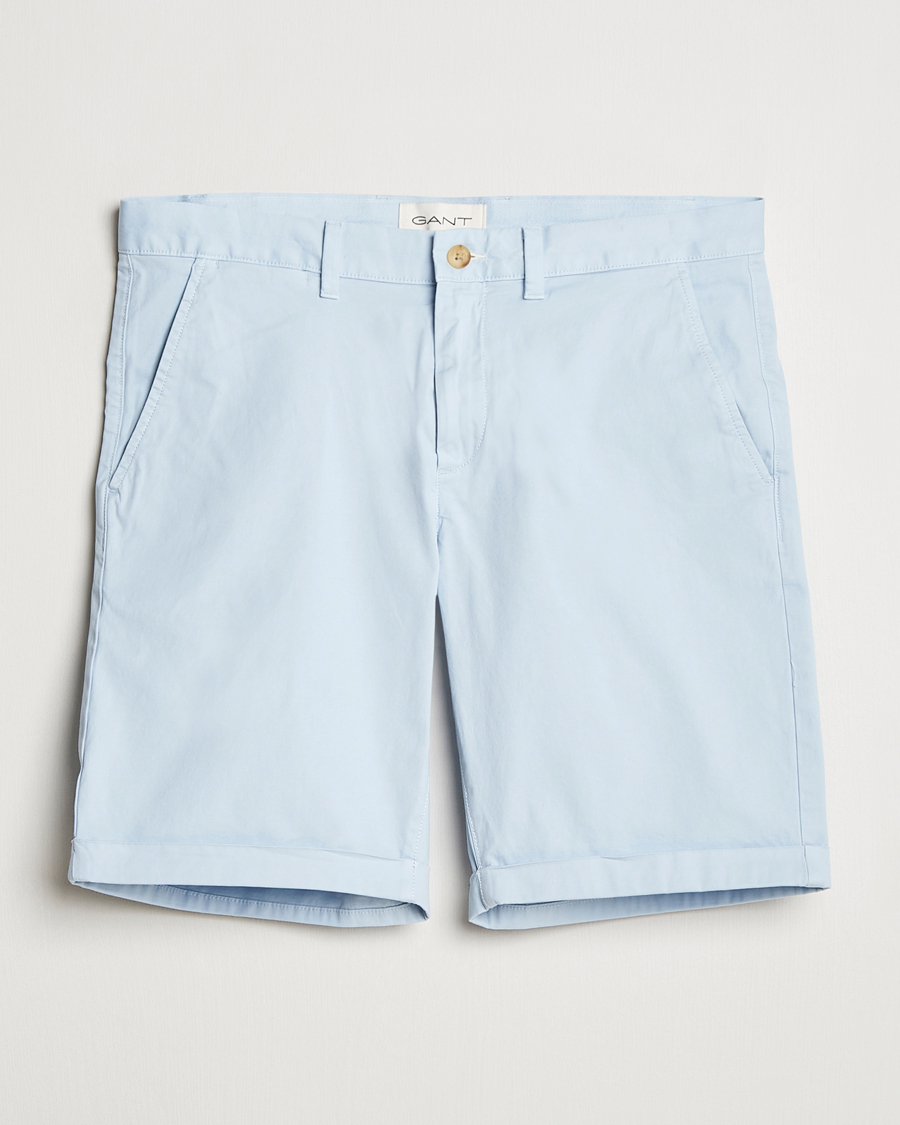 Herren | Shorts | GANT | Regular Sunfaded Shorts Fresh Blue