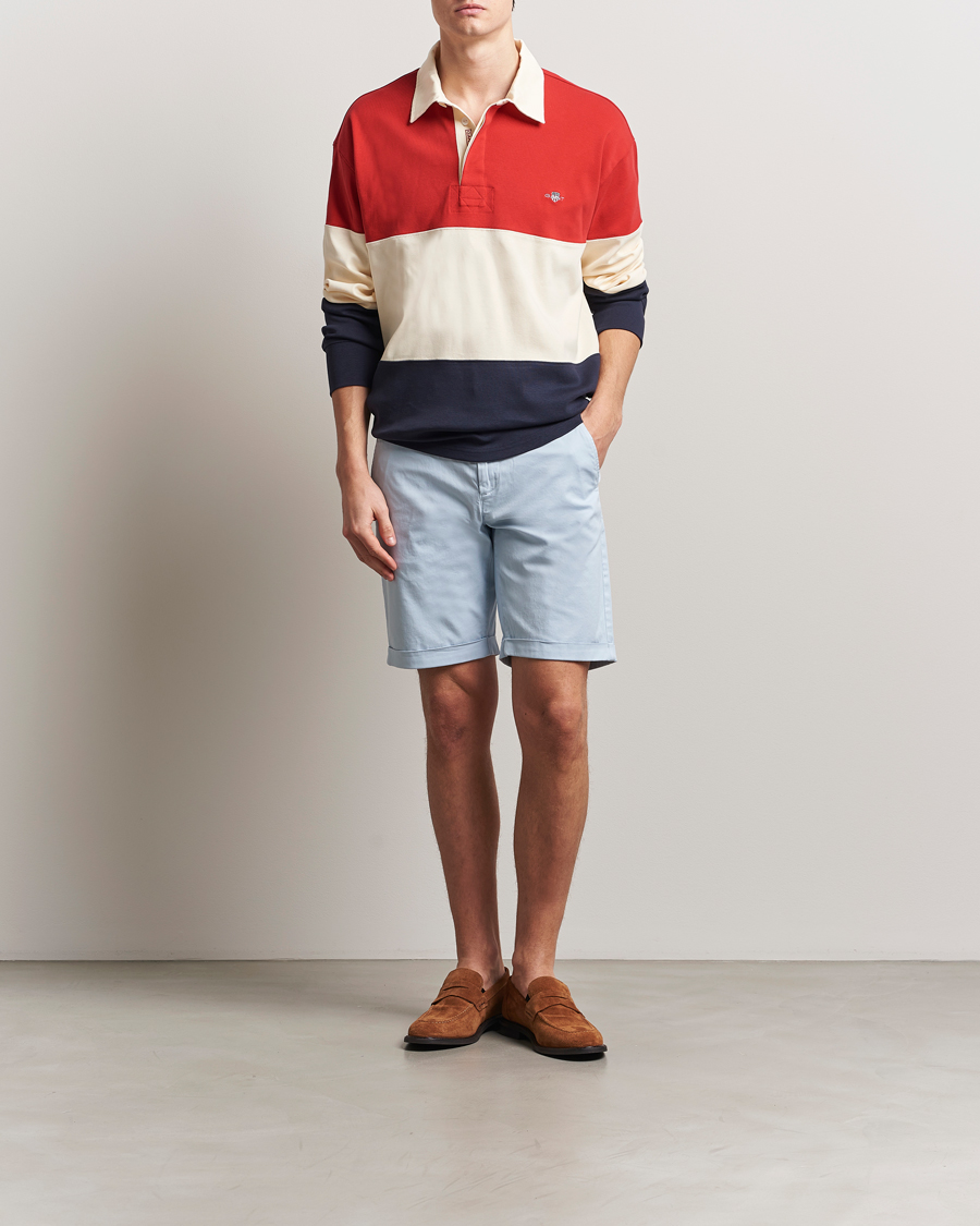 Herren | Shorts | GANT | Regular Sunfaded Shorts Fresh Blue