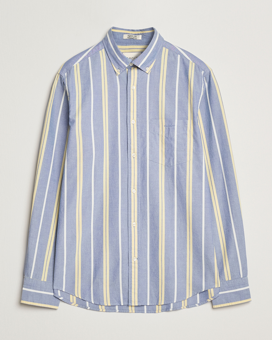 Herren | Hemden | GANT | Regular Fit Archive Oxford Striped Shirt Rich Blue