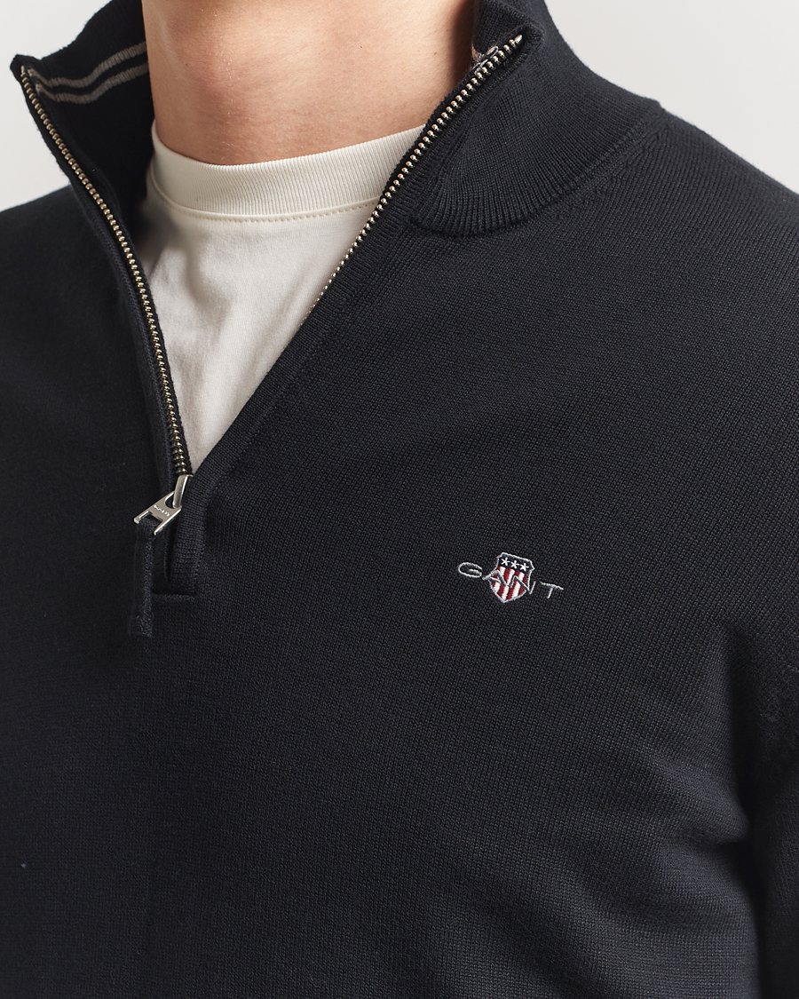 Herren | Pullover | GANT | Classic Cotton Half Zip Black