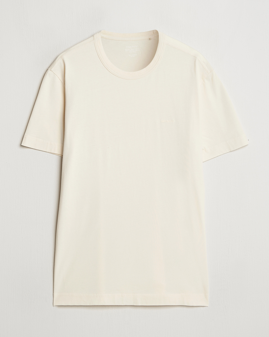 Herren | T-Shirts | GANT | Sunfaded T-Shirt Ivory White