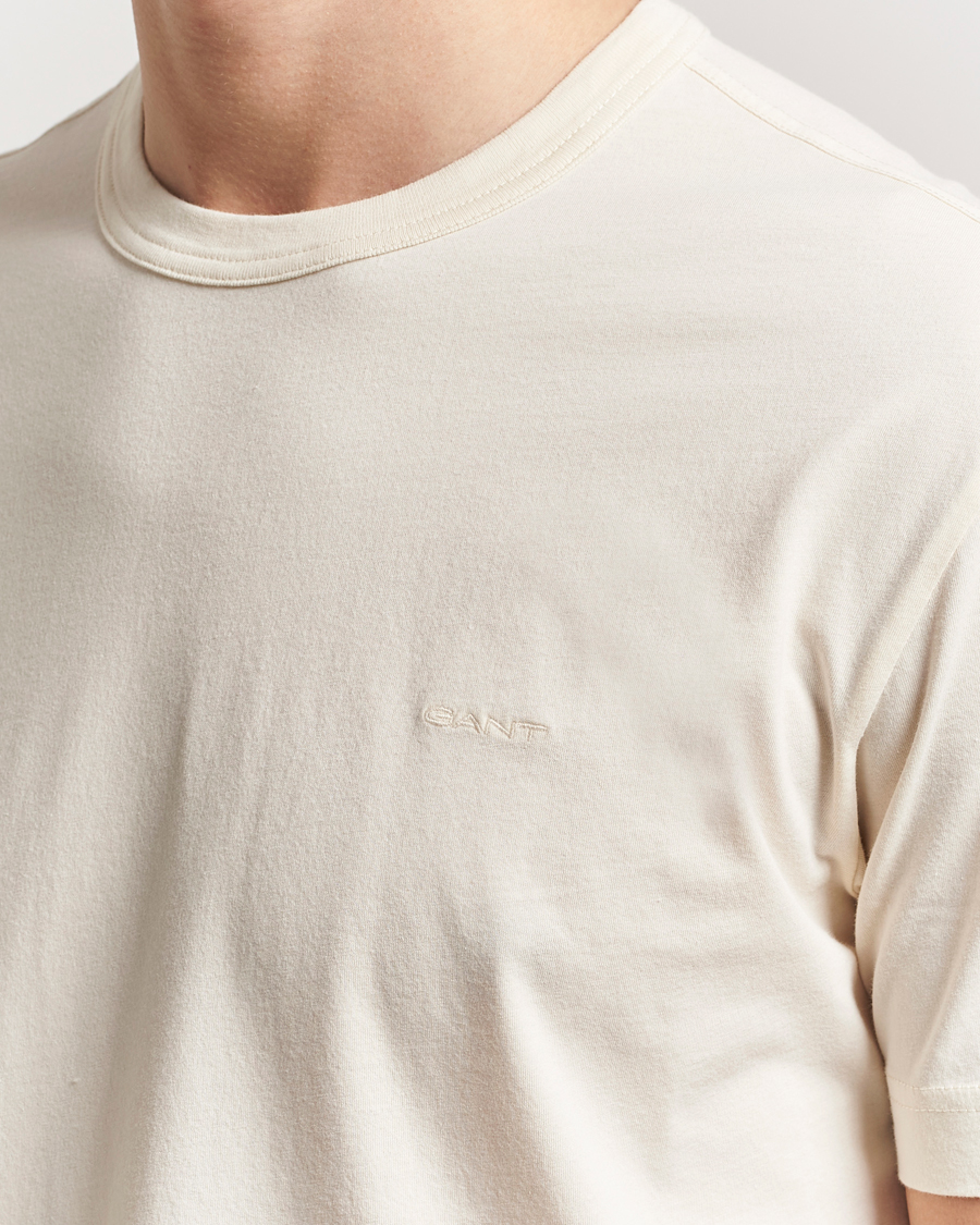 Herren | T-Shirts | GANT | Sunfaded T-Shirt Ivory White