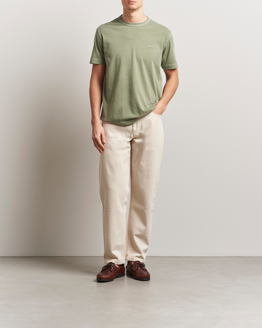 Herren | T-Shirts | GANT | Sunfaded T-Shirt Kalamata Green