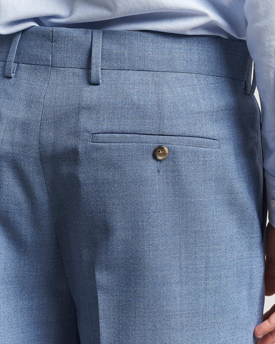 Herren | Hosen | GANT | Mouline Wool Suit Trousers Salty Sea