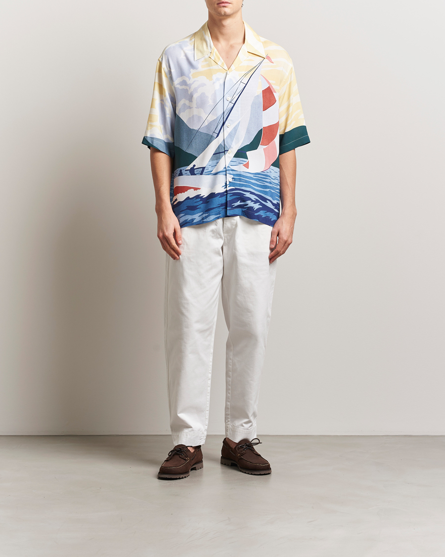 Herren | Hemden | GANT | Relaxed Fit Scenery Sailing Short Sleeve Shirt Multi