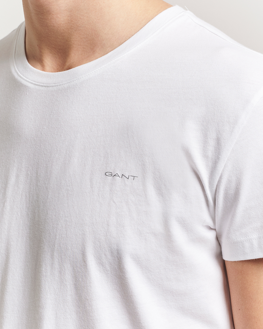 Herren | T-Shirts | Gant | 2-Pack Crew Neck T-Shirt Black/White