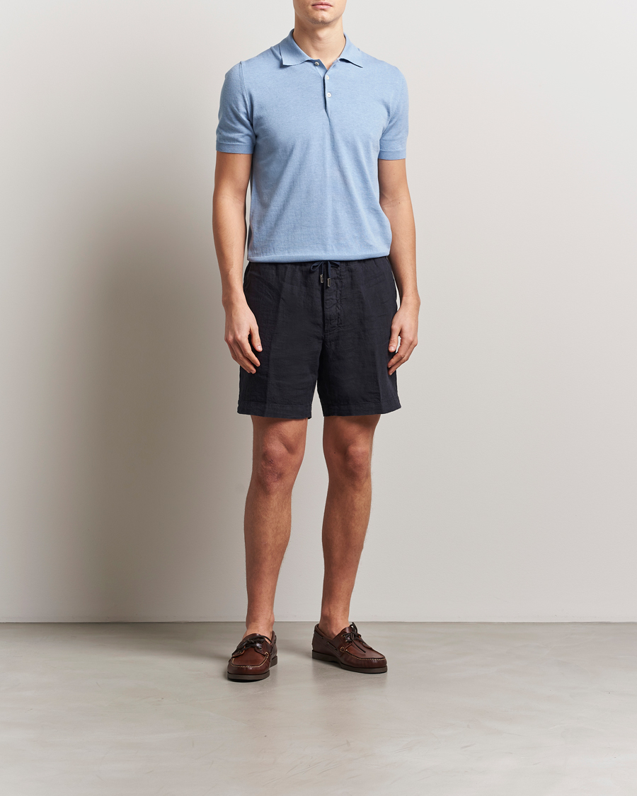 Herren | Poloshirts | Altea | Short Sleeve Cotton Polo Light Blue