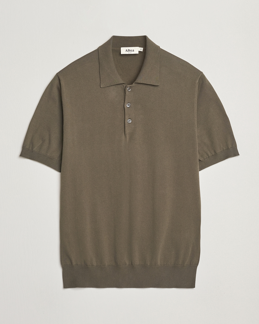 Herren | Poloshirts | Altea | Short Sleeve Cotton Polo Military