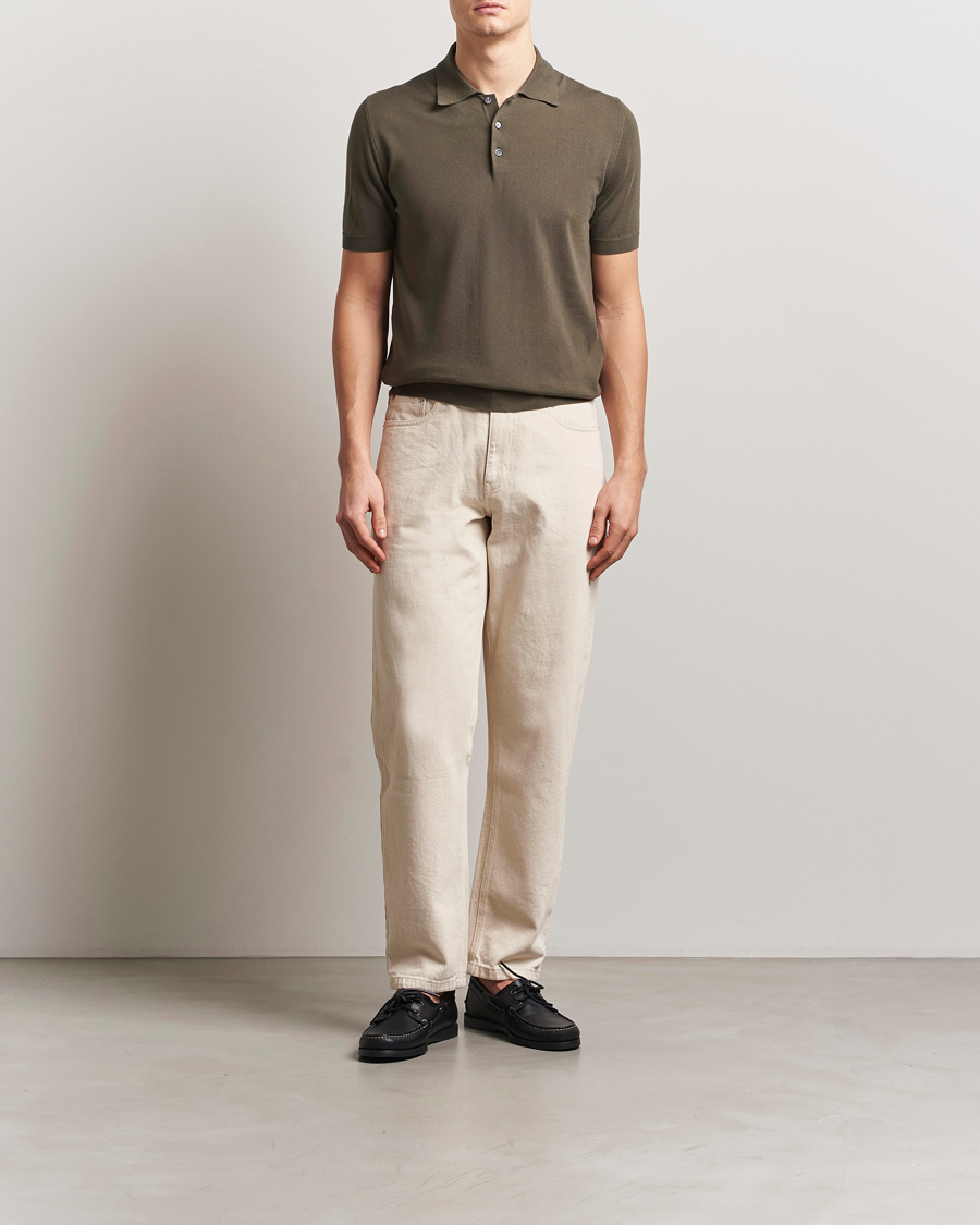 Herren | Poloshirts | Altea | Short Sleeve Cotton Polo Military