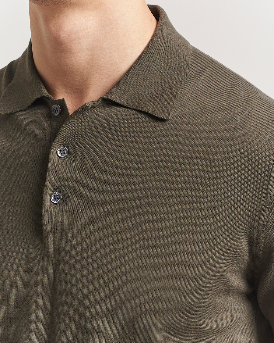 Herren | Poloshirts | Altea | Short Sleeve Cotton Polo Military