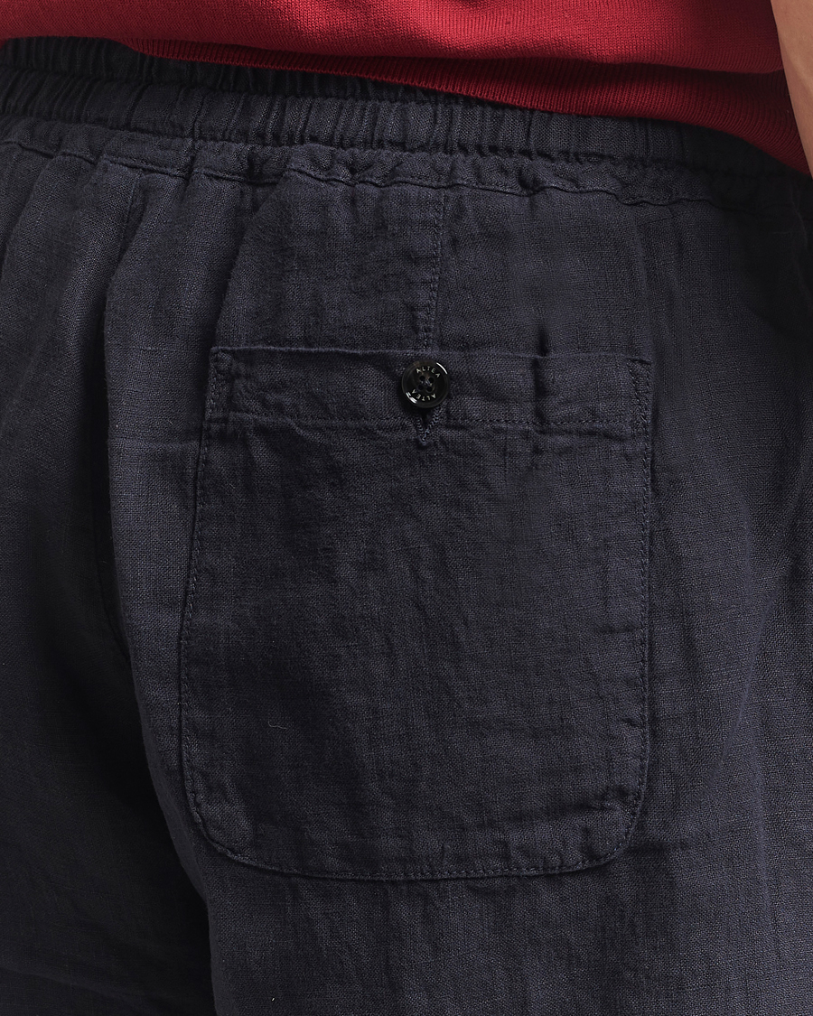 Herren | Shorts | Altea | Linen Drawstring Shorts Navy