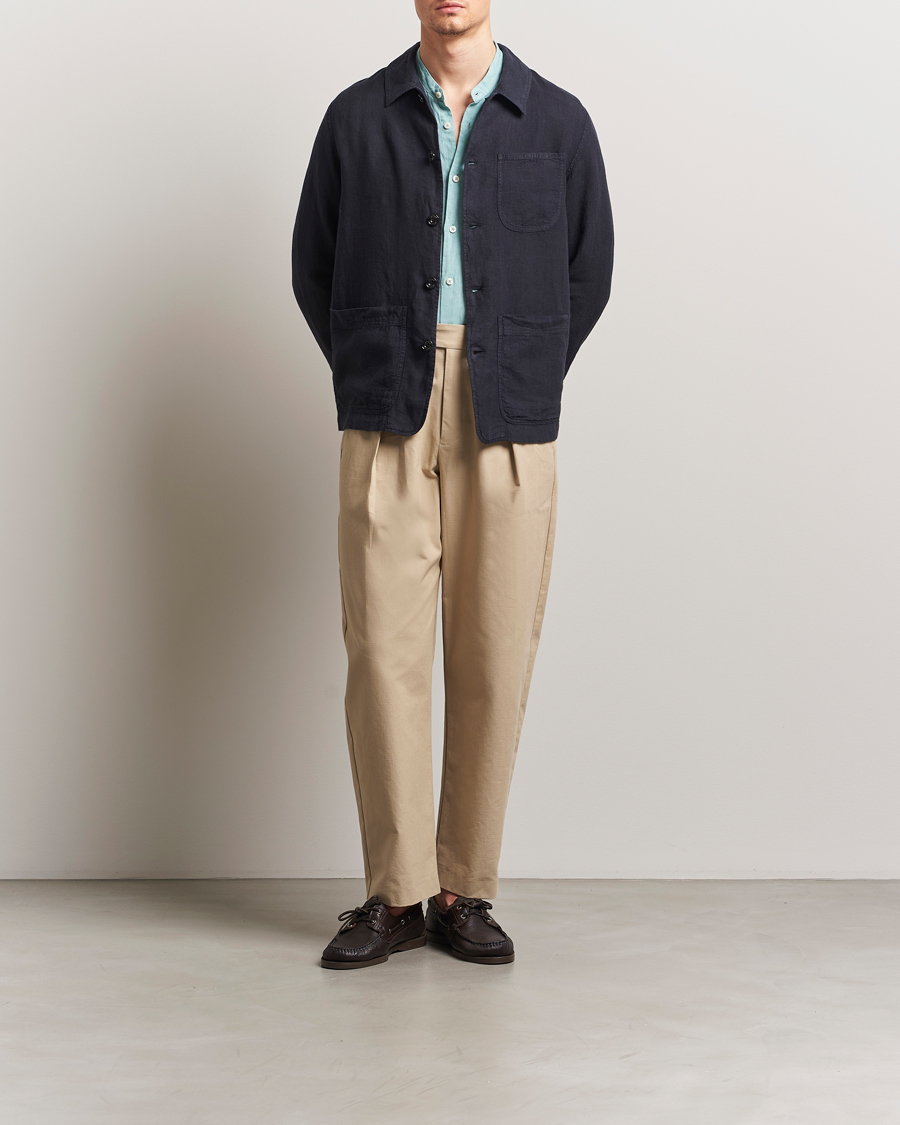 Herren | Jacken | Altea | Linen Chore Jacket Navy