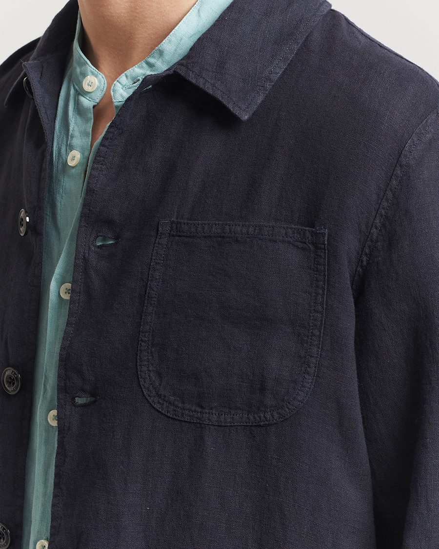 Herren | Jacken | Altea | Linen Chore Jacket Navy