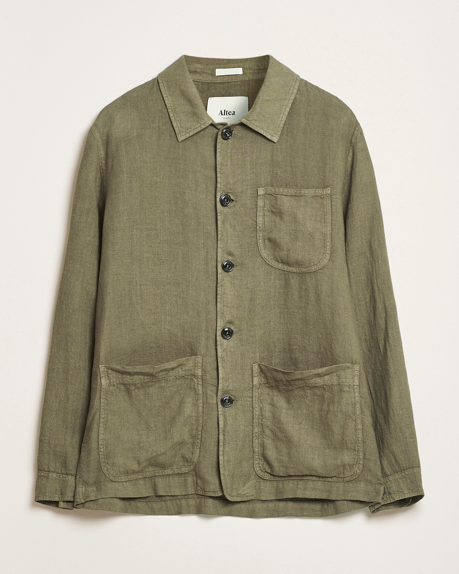 Herren | Jacken | Altea | Linen Chore Jacket Military