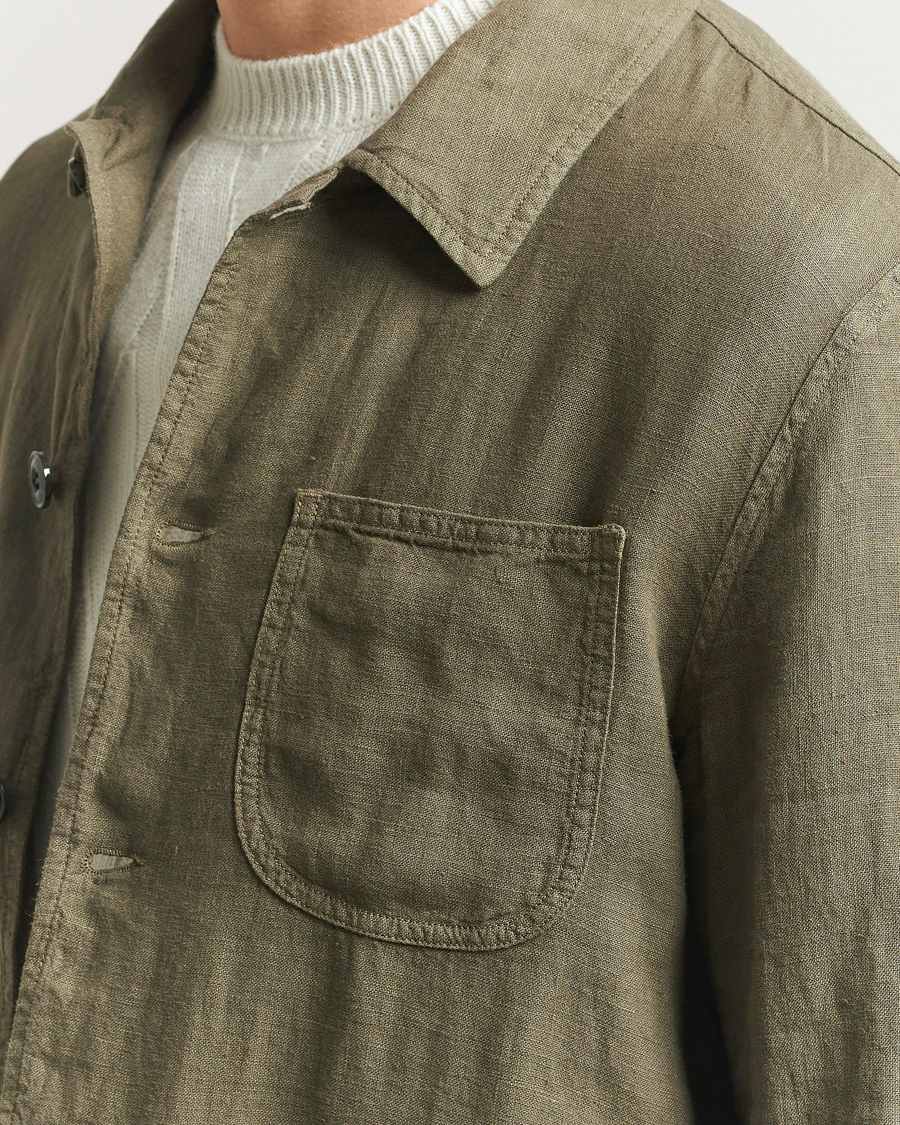 Herren | Jacken | Altea | Linen Chore Jacket Military