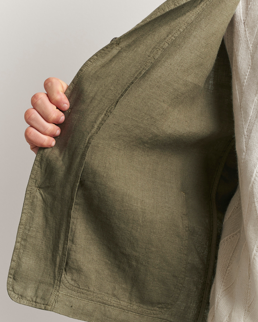Herren | Jacken | Altea | Linen Chore Jacket Military