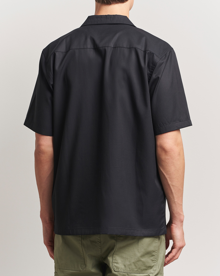 Herren | Hemden | Carhartt WIP | Short Sleeve Cotton/Tencel Delrey Shirt Black/White