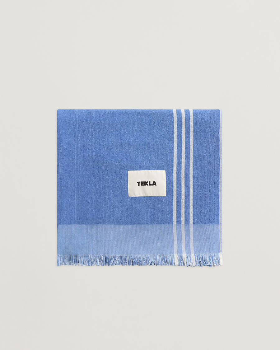 Herren | Tekla Organic Terry Beach Towel Azul | Tekla | Organic Terry Beach Towel Azul