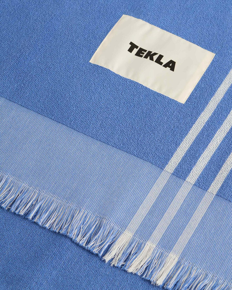 Herren | Tekla Organic Terry Beach Towel Azul | Tekla | Organic Terry Beach Towel Azul