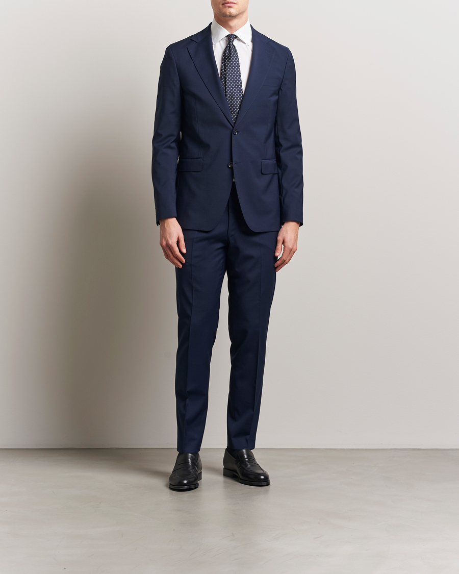 Herren | Sakkos | Oscar Jacobson | Ego Wool Blend Blazer Navy