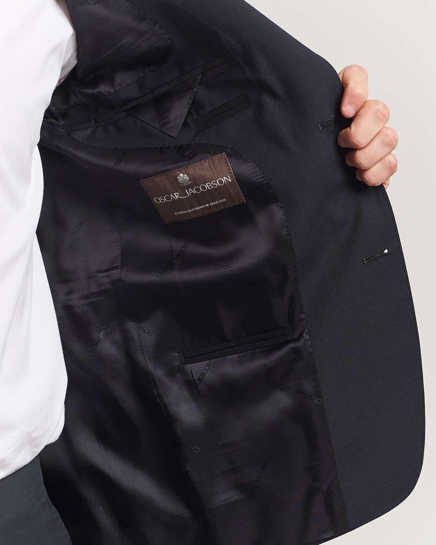 Herren | Sakkos | Oscar Jacobson | Ego Wool Blend Blazer Black