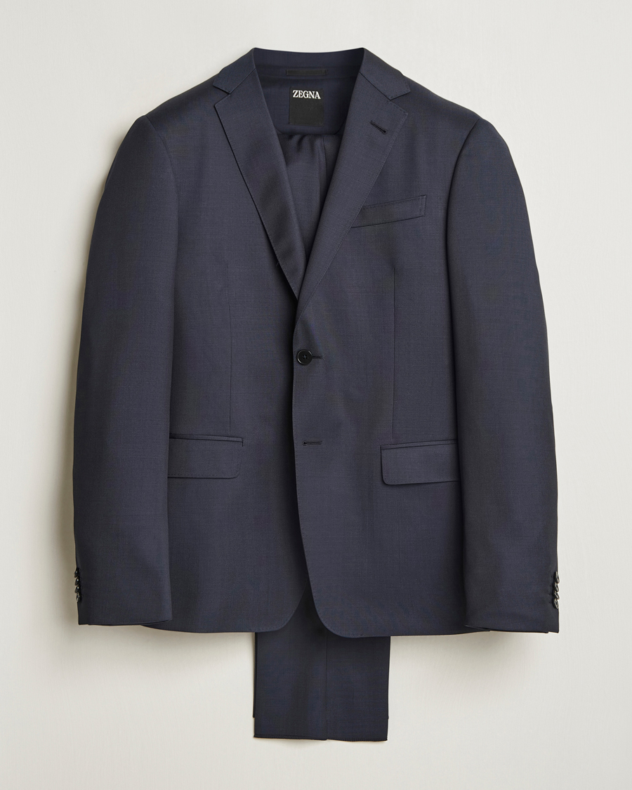 Herren | Anzüge | Zegna | Tailored Wool Suit Navy