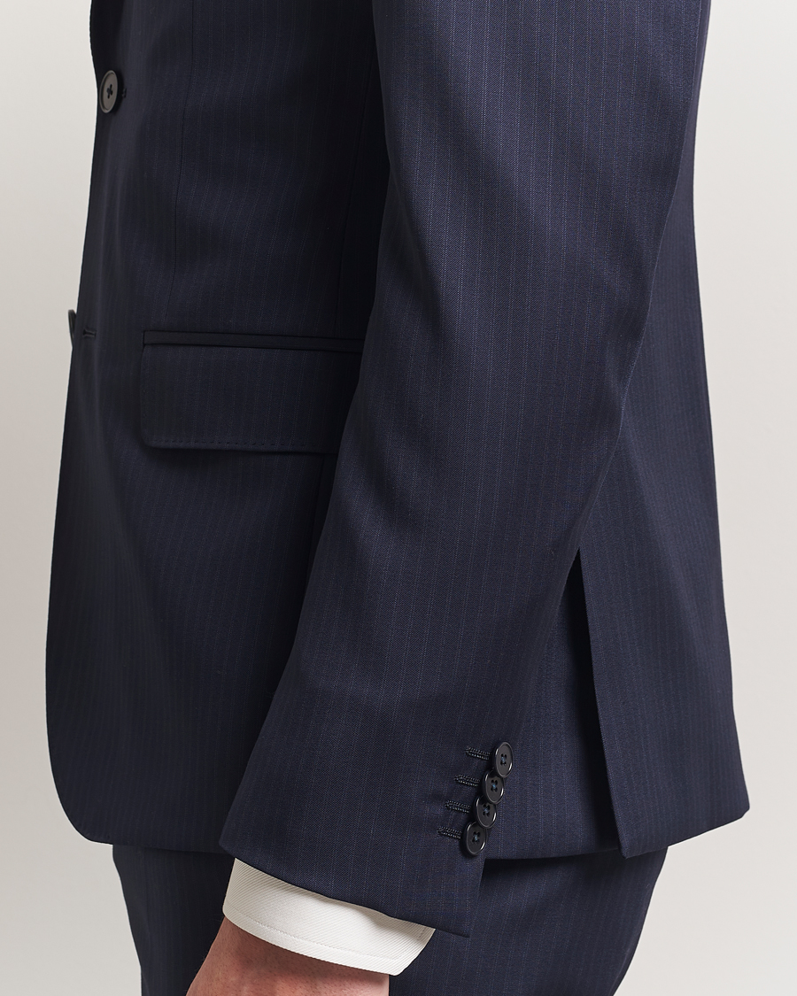 Herren | Anzüge | Zegna | Tailored Wool Suit Navy Stripe