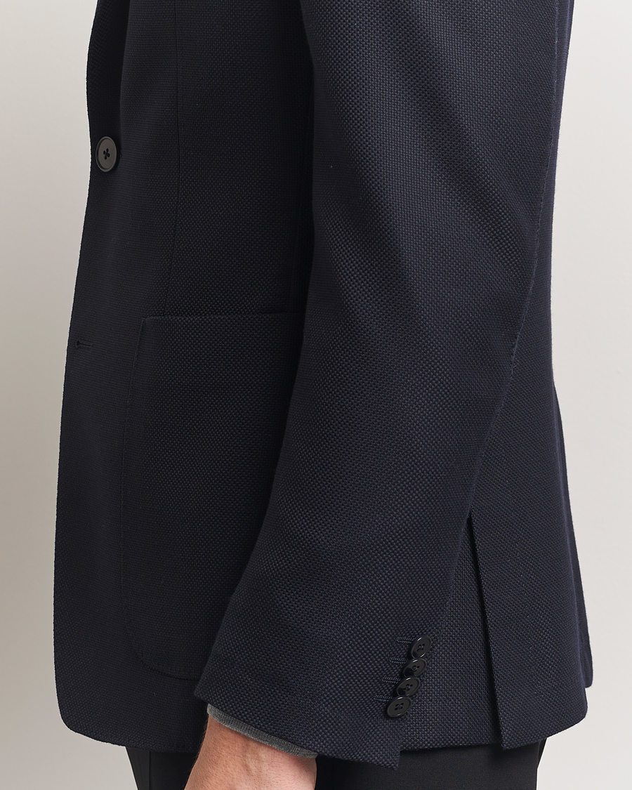 Herren | Sakkos | Zegna | Unconstructed Wool Hopsack Blazer Navy