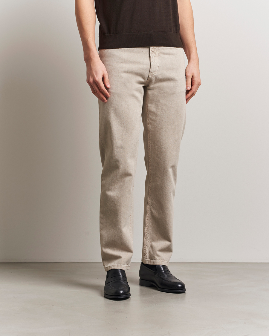 Herren | Hosen | Zegna | 5-Pocket Marbled Denim Pants Beige