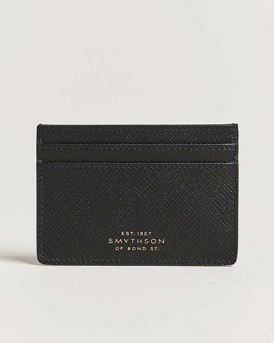 Herren | Geldbörsen | Smythson | Panama Flat Cardholder Black