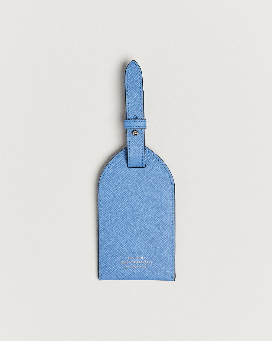 Herren | Für das Zuhause | Smythson | Panama Luggage Tag Nile Blue
