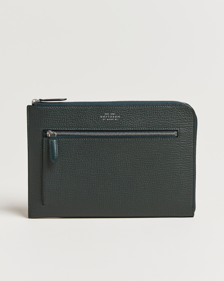 Herren | Smythson Ludlow Flat Organiser Pouch Bottle Green | Smythson | Ludlow Flat Organiser Pouch Bottle Green