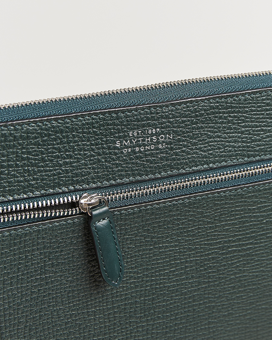 Herren | Smythson Ludlow Flat Organiser Pouch Bottle Green | Smythson | Ludlow Flat Organiser Pouch Bottle Green