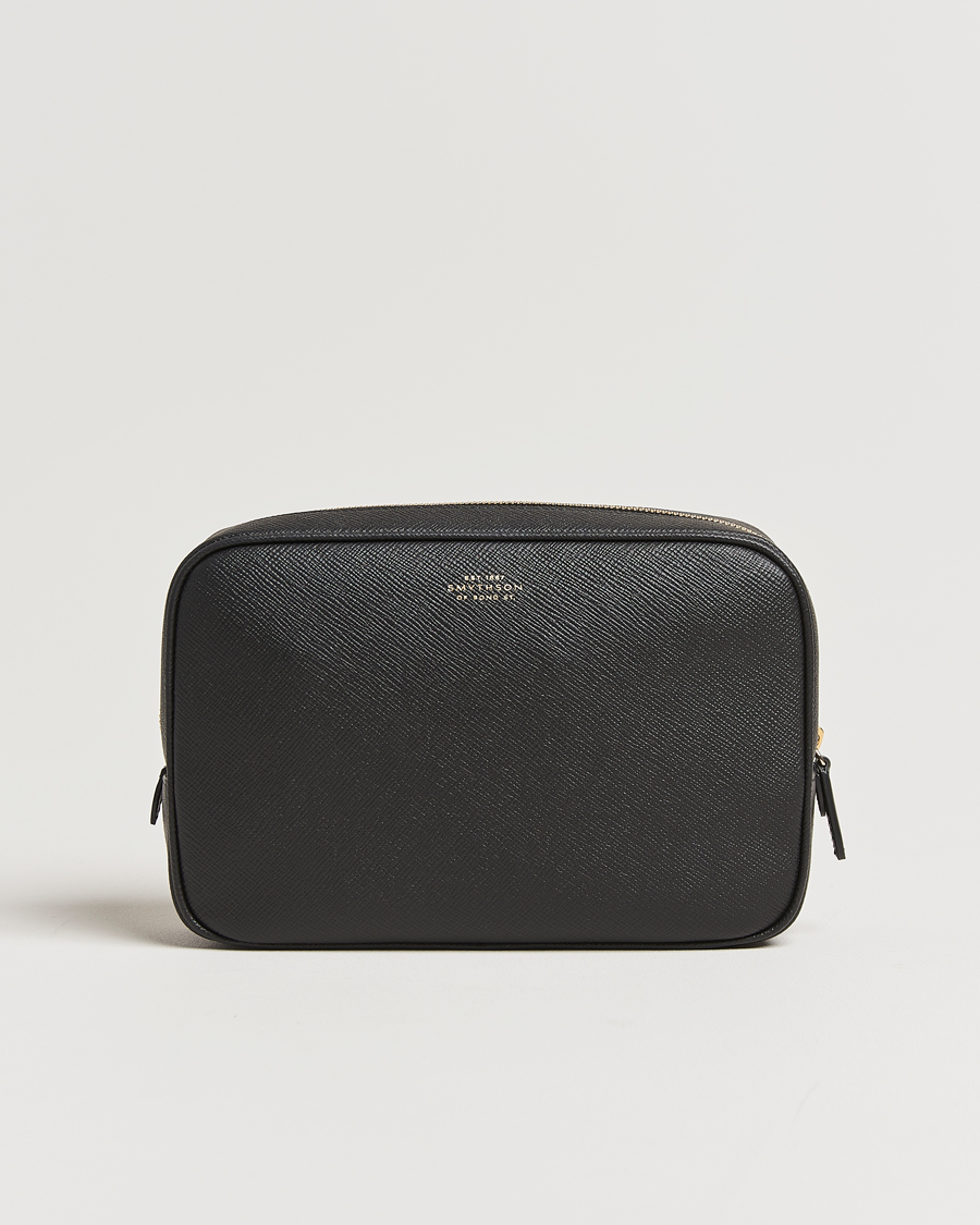Herren | Taschen | Smythson | Panama Organiser Tech Pouch Black