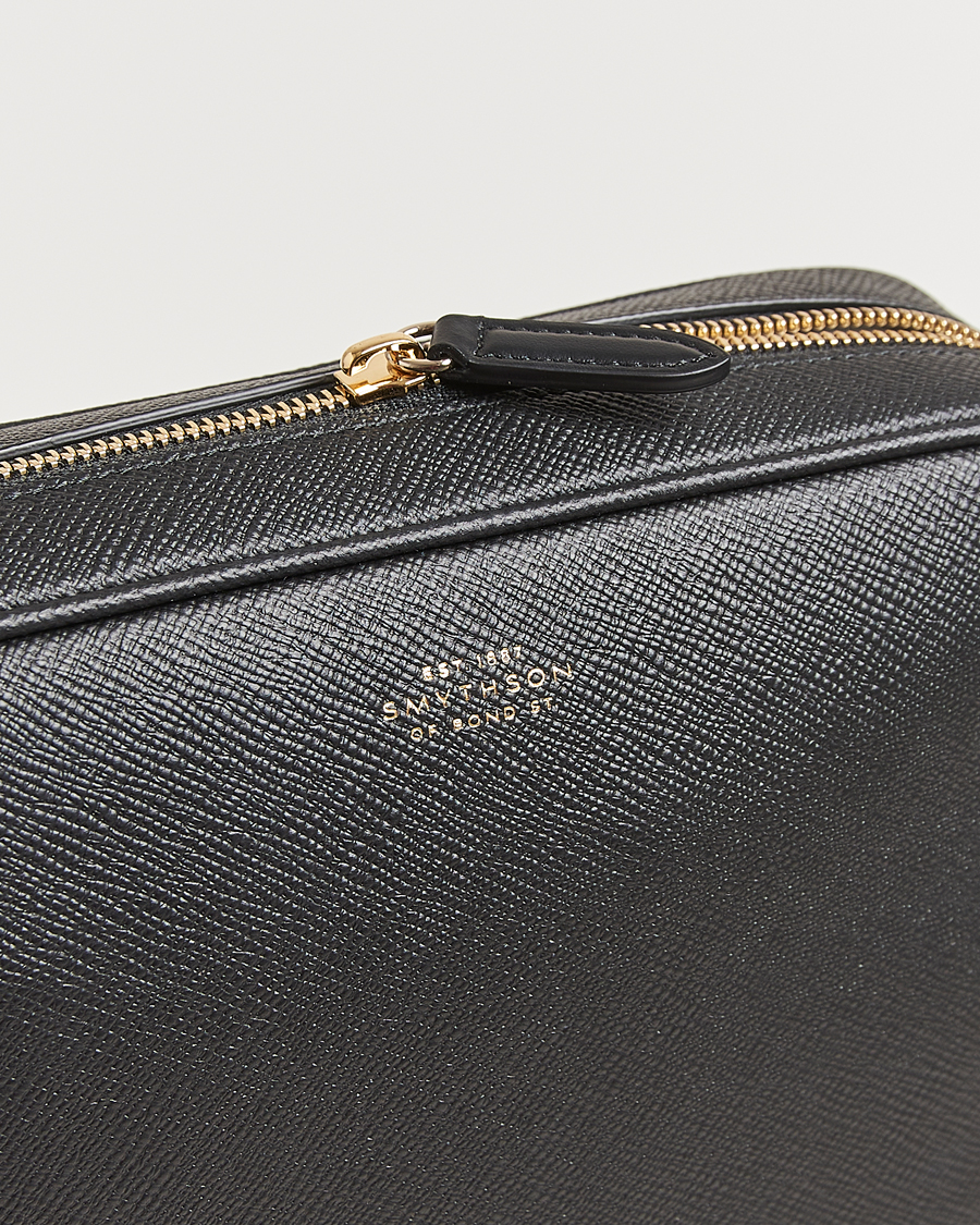 Herren | Taschen | Smythson | Panama Organiser Tech Pouch Black