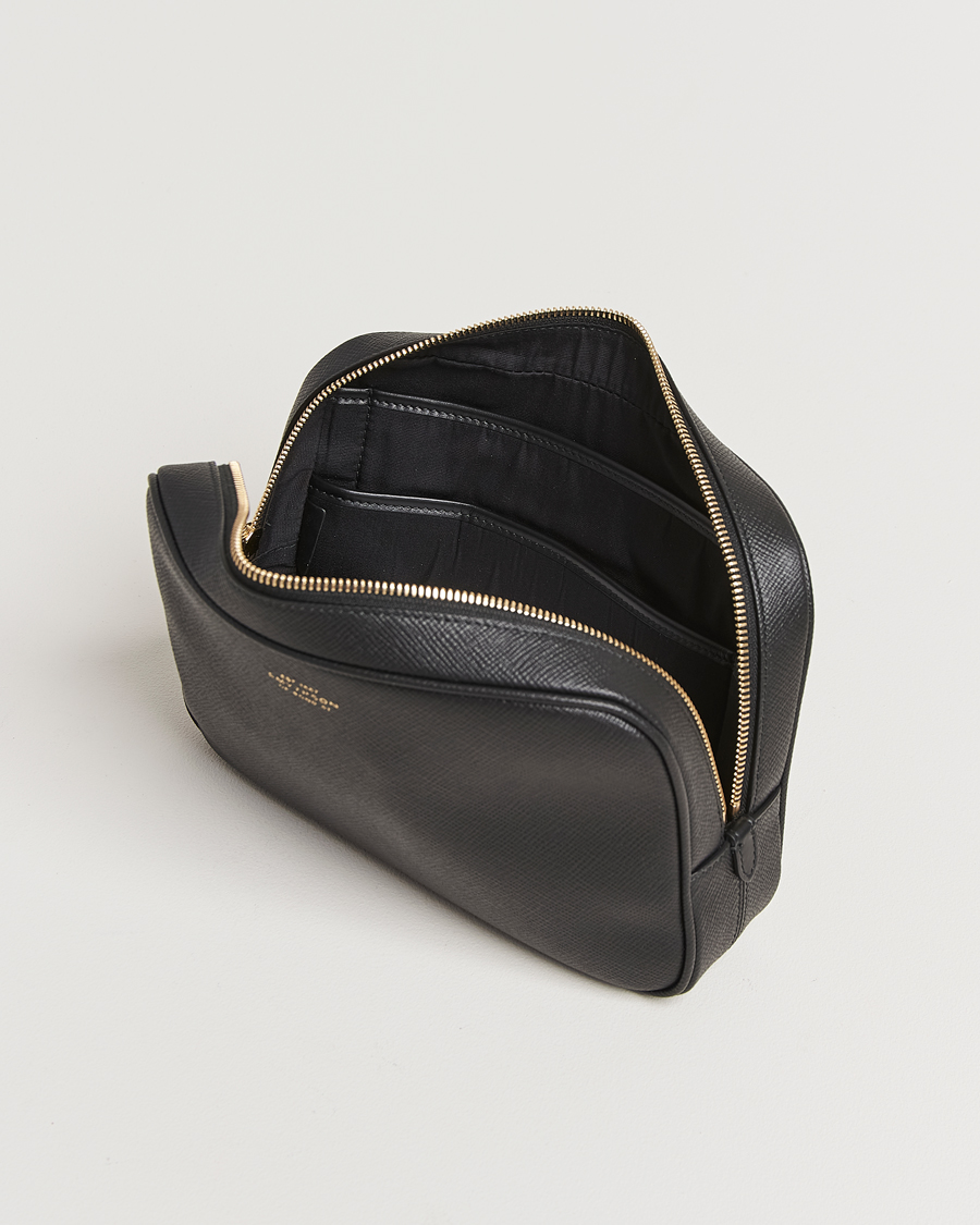 Herren | Taschen | Smythson | Panama Organiser Tech Pouch Black