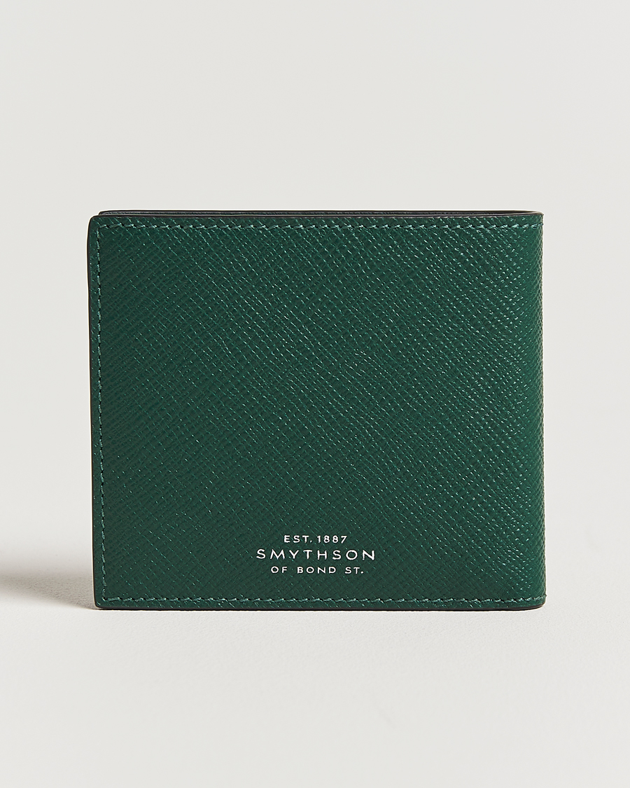 Herren | Smythson Panama 6 Card Leather Wallet Forest Green | Smythson | Panama 6 Card Leather Wallet Forest Green