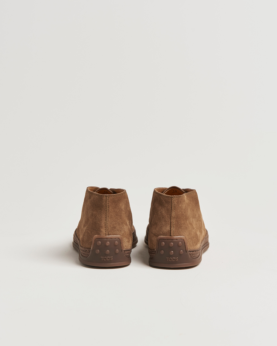 Herren | Tod's Raffia Chukka Boot Brown Suede | Tod's | Raffia Chukka Boot Brown Suede
