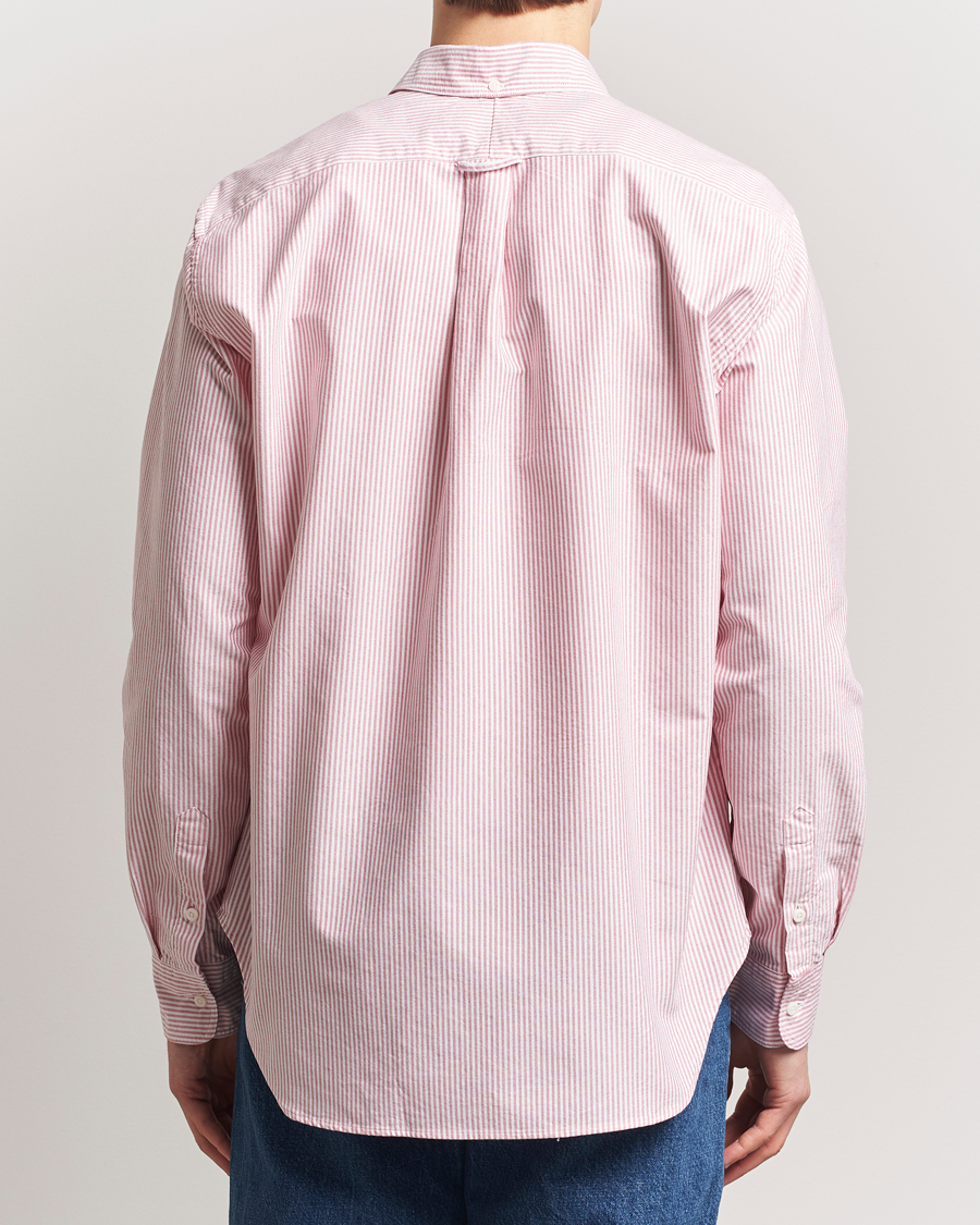 Herren | Hemden | Gitman Vintage | Button Down Striped Oxford Shirt Red