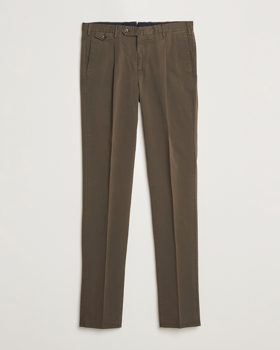 Herren | Hosen | PT01 | Gentleman Fit Cotton/Stretch Trousers Brown